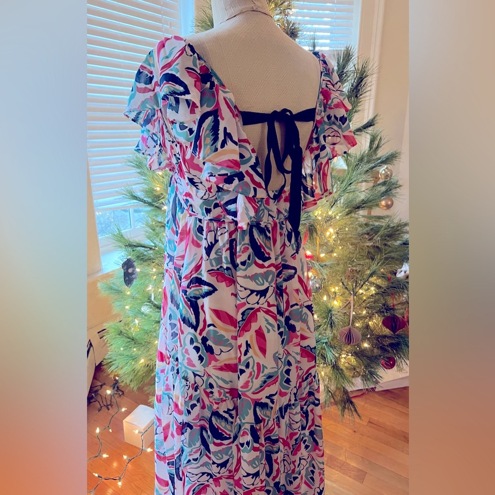 Peter Som Flutter Sleeve Dress
